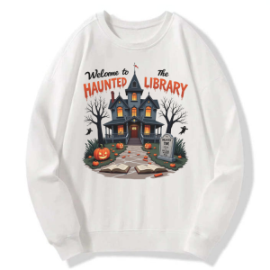 Haunted House Library Sweatshirt